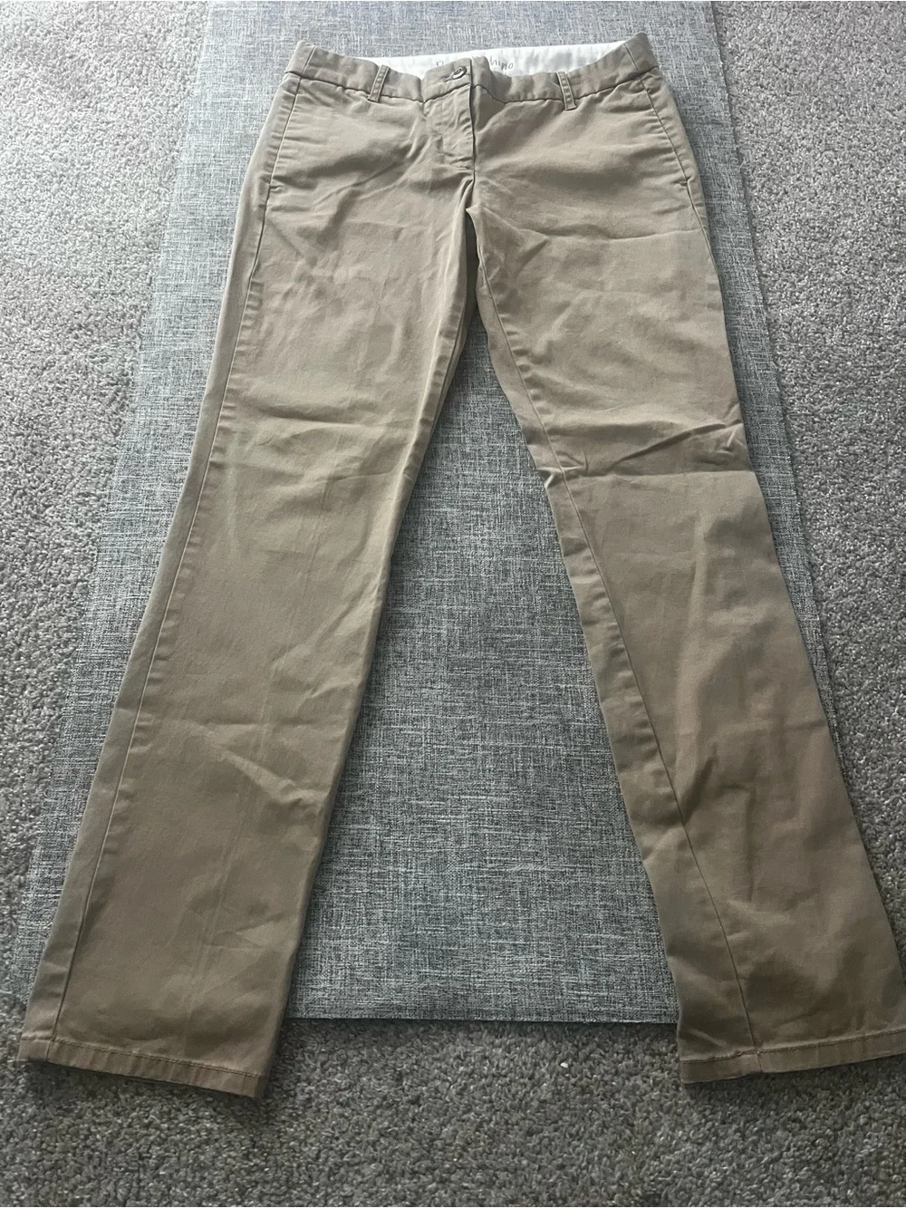 J.Crew Bennett Chino Khaki Stretch Straight Leg Pants Women's Size 8